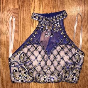 Royal Blue Dancing Queen 2 Piece Prom Dress